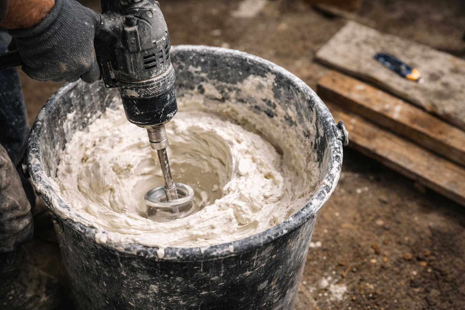 High-speed putty mixing